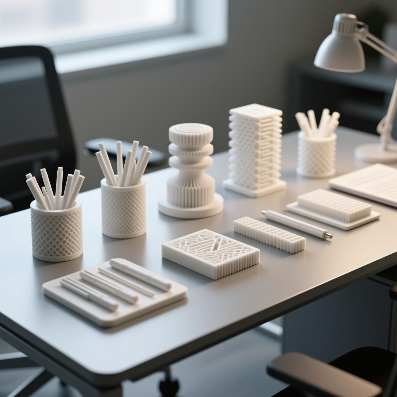 3D Printed Office Accessories Set