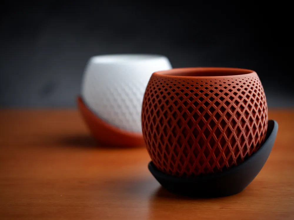 Modern 3D-Printed Textured Vase