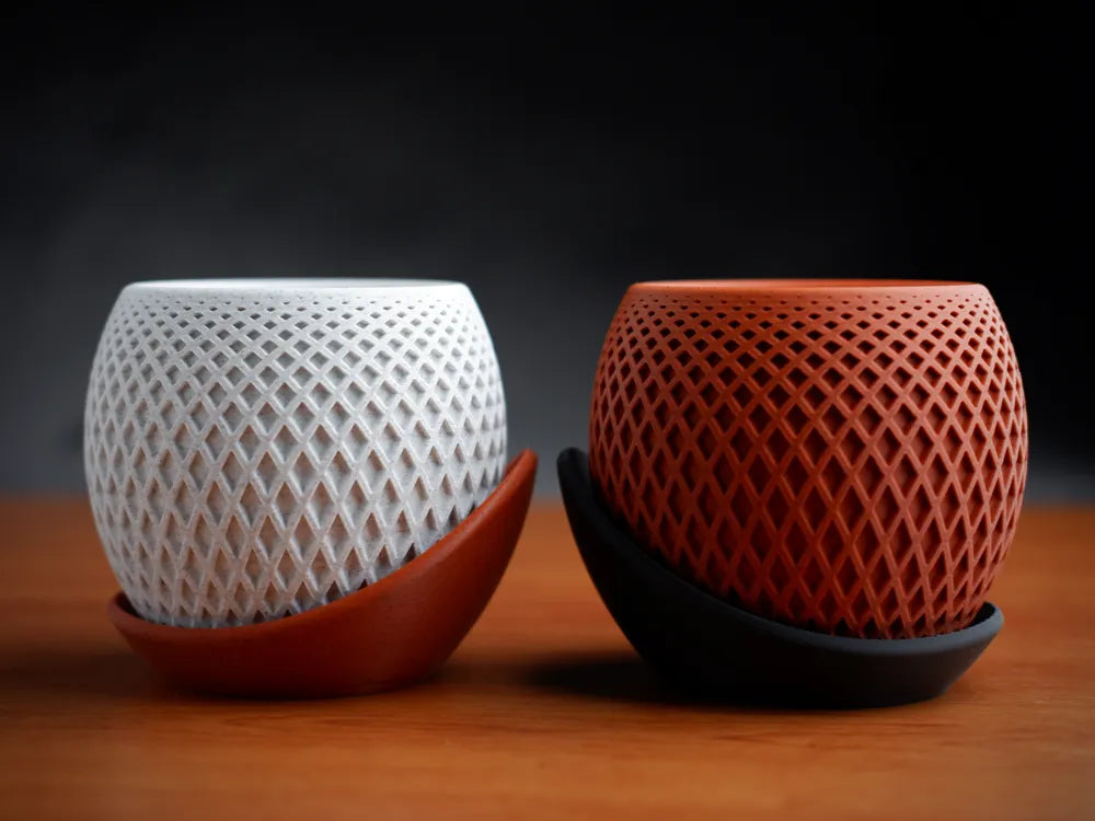 Modern 3D-Printed Textured Vase