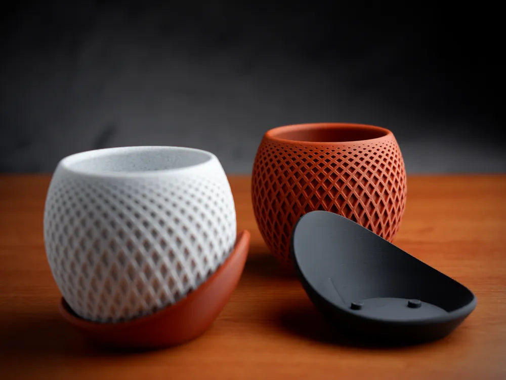 Modern 3D-Printed Textured Vase