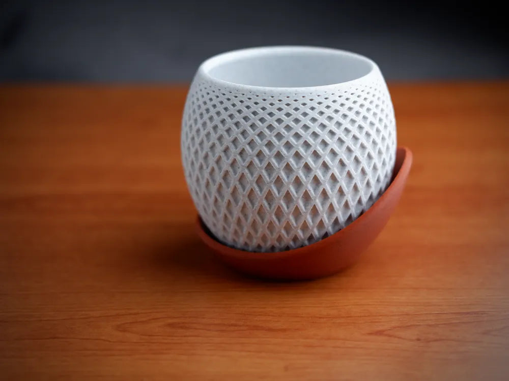 Modern 3D-Printed Textured Vase