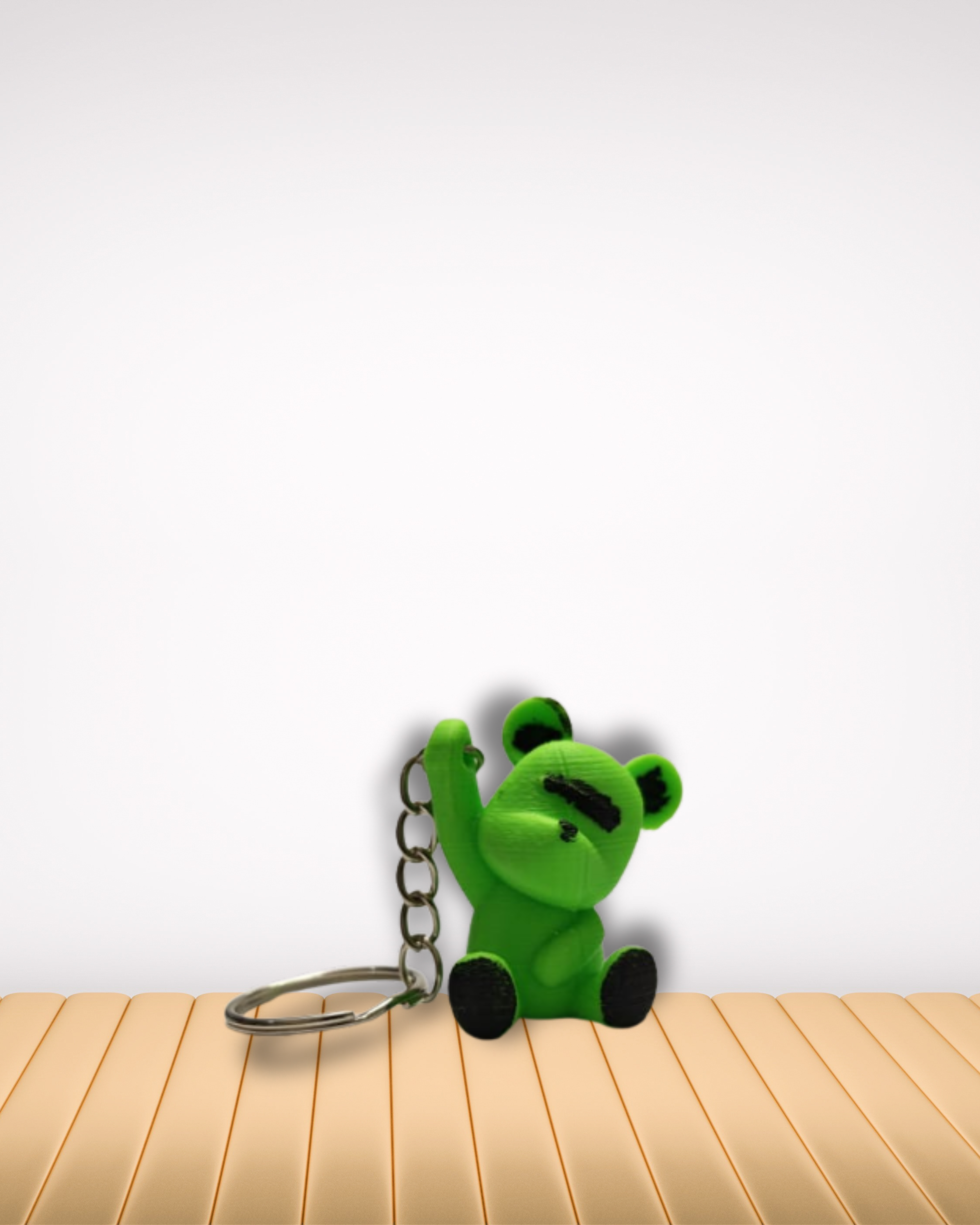 HARAFI 3D Turquoise Mini Bear — High-Quality 3D-Printed Decorative Figurine