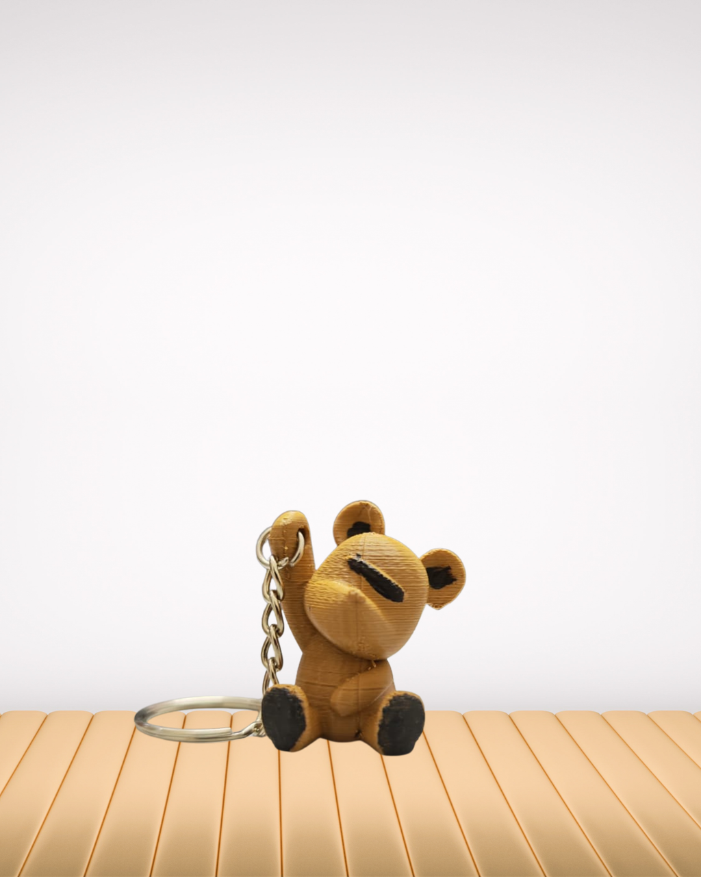 HARAFI 3D Turquoise Mini Bear — High-Quality 3D-Printed Decorative Figurine